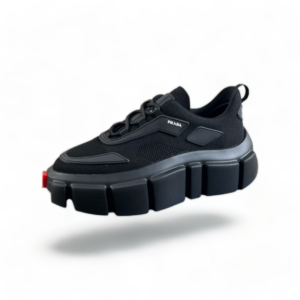 prada Thick Laceless Sneakers black