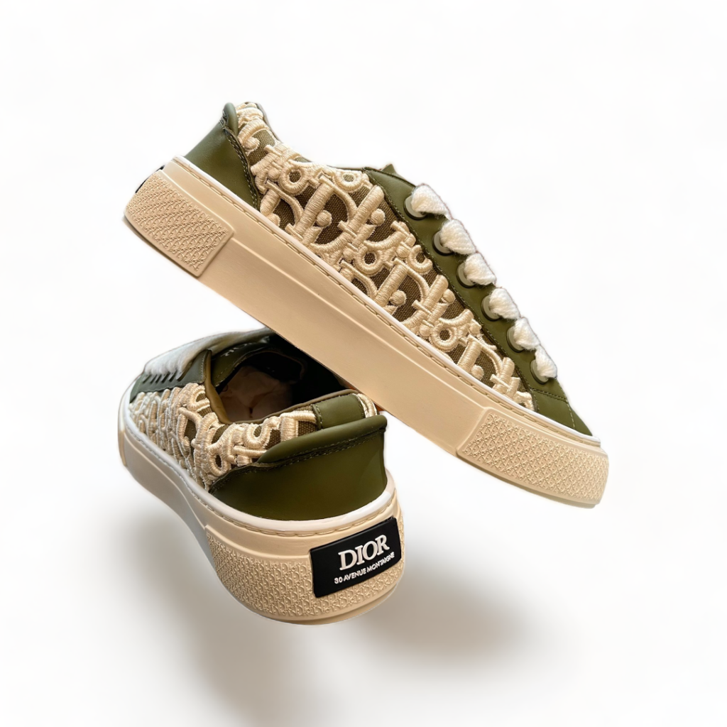 Christian Dior Monogram Sneakers green