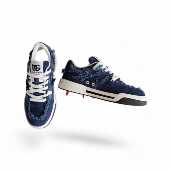Dolce & Gabbana New Roma fray-trim sneakers j