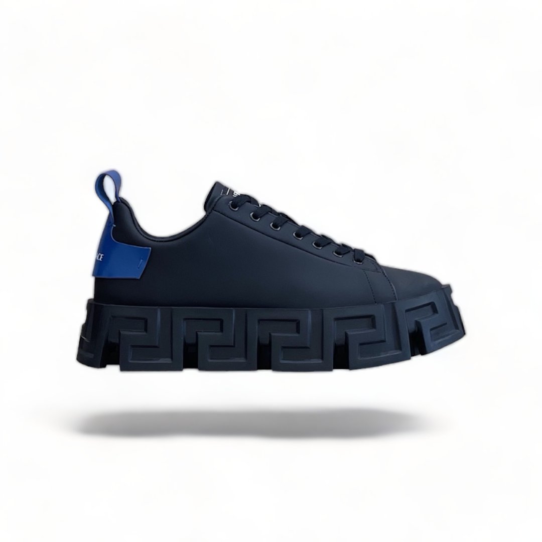 versace logo low-top sneakers black-b