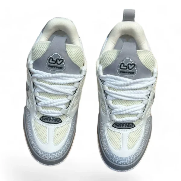 LOUIS VUITTON trainer white&grey