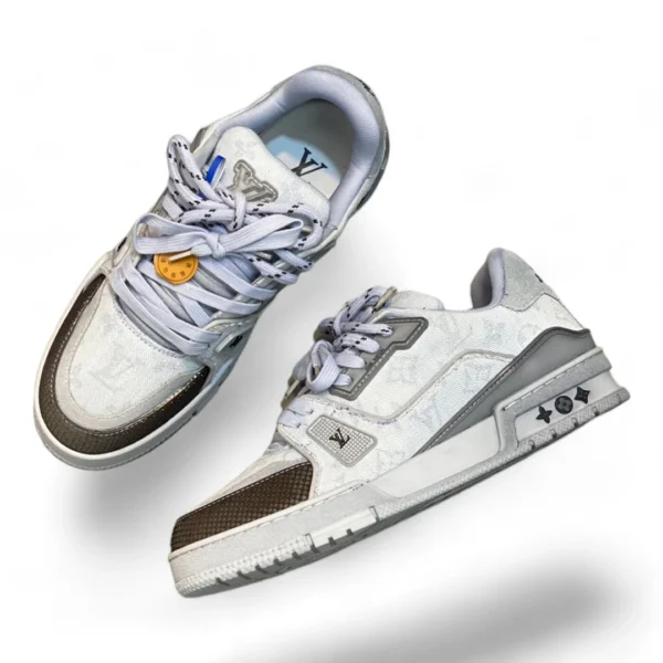 LOUIS VUITTON trainer white&brown