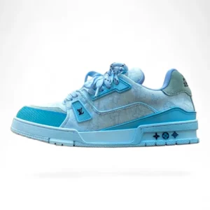 LOUIS VUITTON trainer light blue&teal