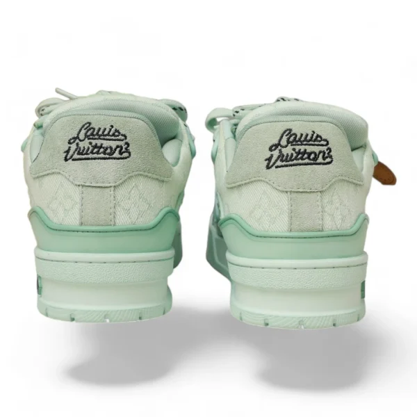 LOUIS VUITTON trainer green&white