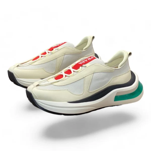 PRADA cloudbust thunder beige and red