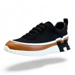 HERMÈS trail sneaker black&brown