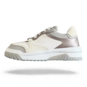 VERSACE greca sneaker white&silver