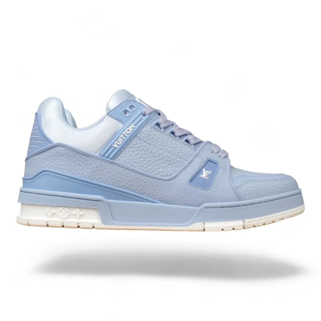 LOUIS VUITTON trainer sneakers light blue