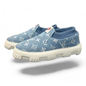 LOUIS VUITTON slip-on sneakers light blue