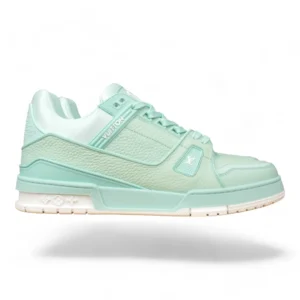 LOUIS VUITTON trainer sneakers mint green