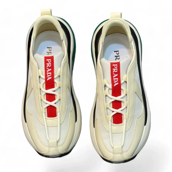 PRADA cloudbust thunder beige and red