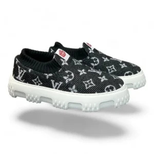 LOUIS VUITTON slip-on sneakers b&w