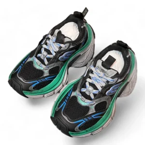 BALENCIAGA runner green and blue