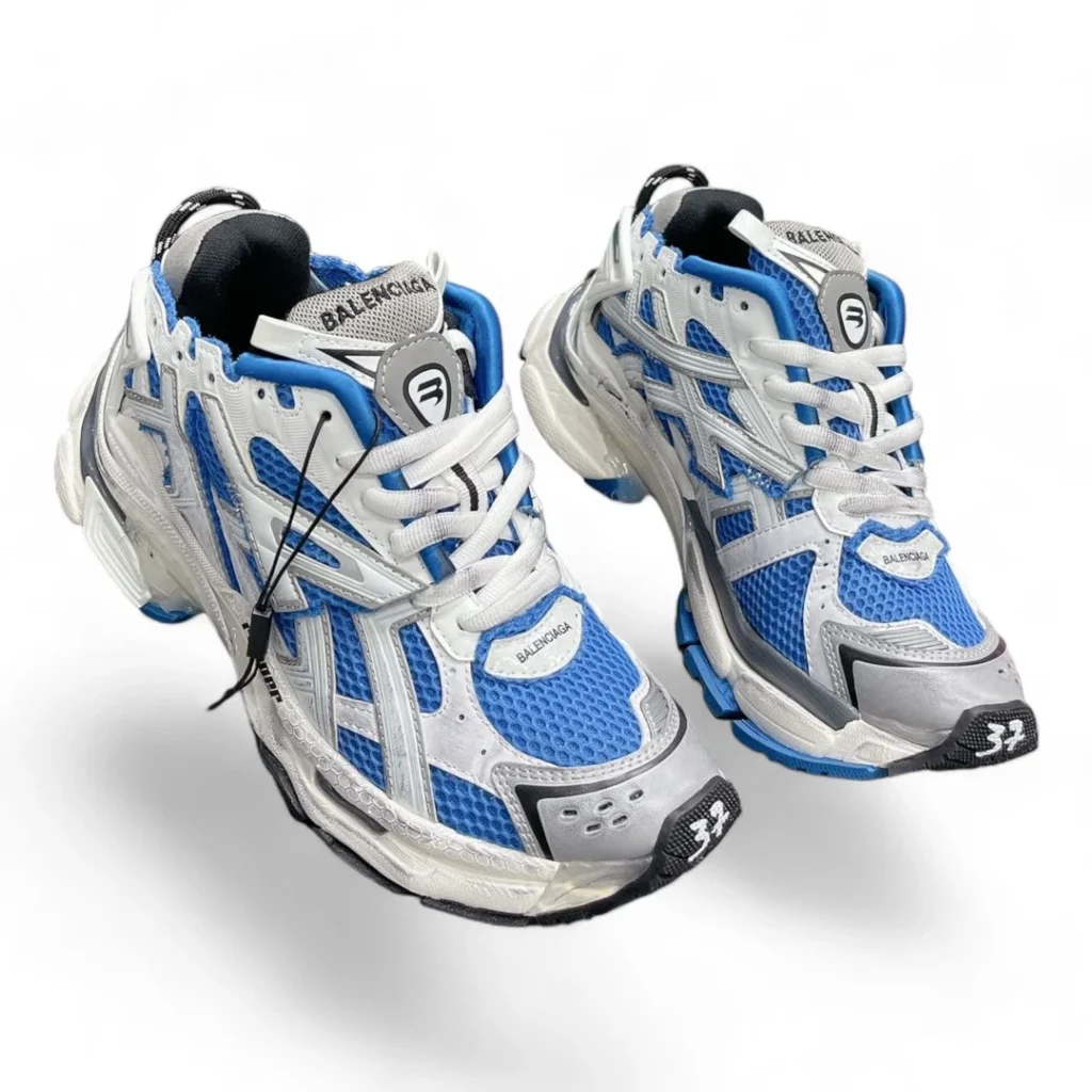 BALENCIAGA runner blue and white