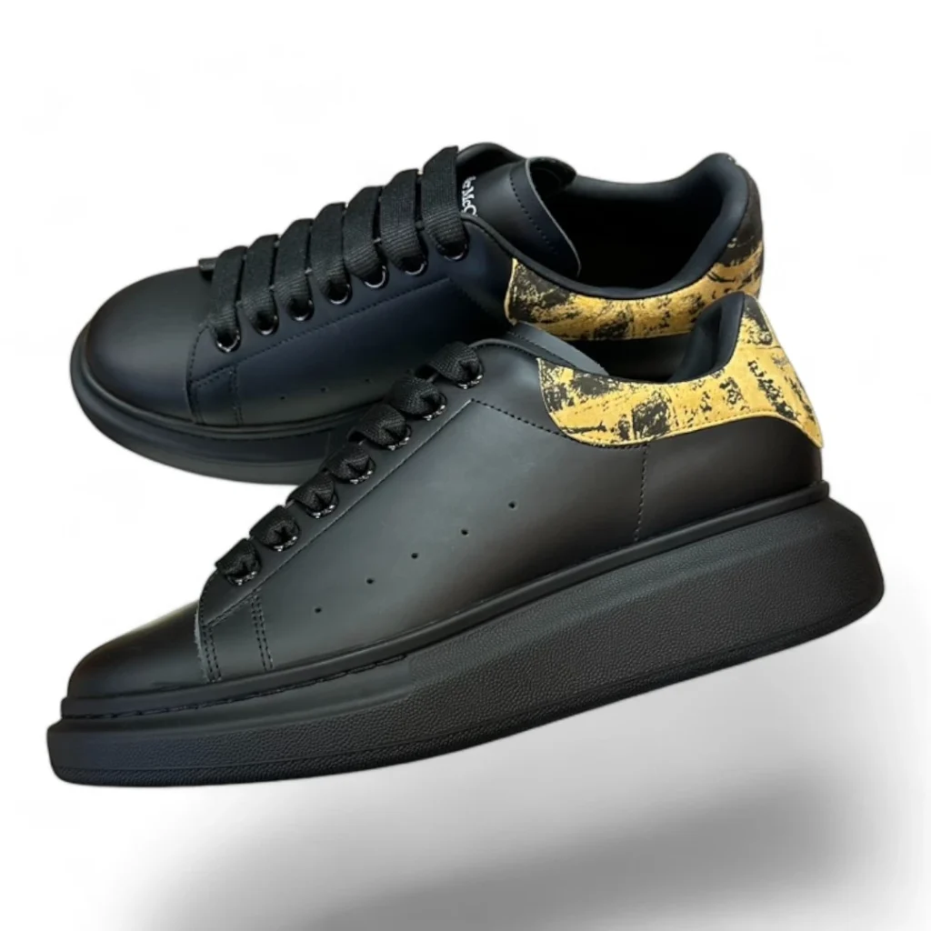 ALEXANDER MCQUEEN oversized sneaker black and yellow