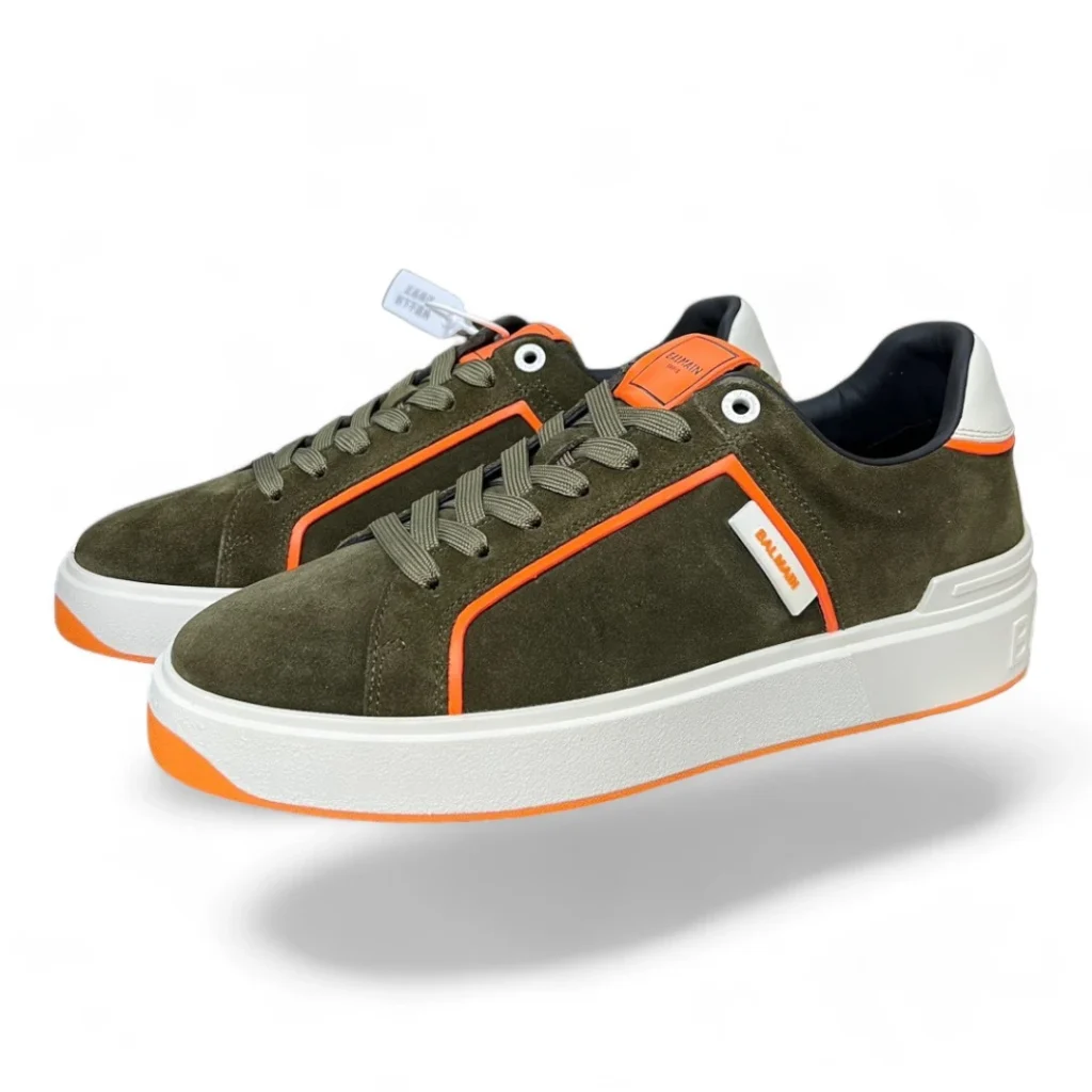 BALMAIN b-court green and orange