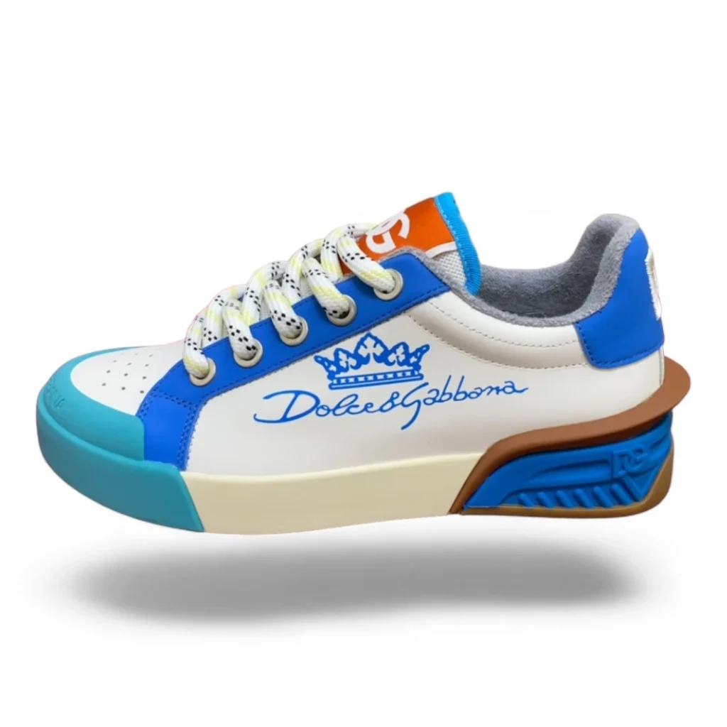DOLCE&GABBANA ns1 sneaker white and blue