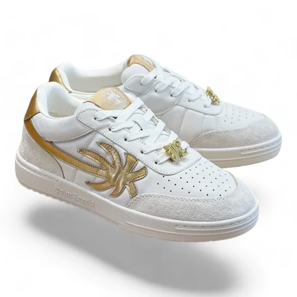 PALM ANGELS palm one white and gold