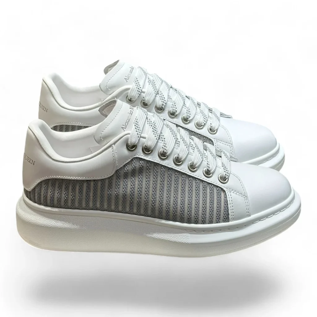 ALEXANDER MCQUEEN oversized sneaker 7 white and grey