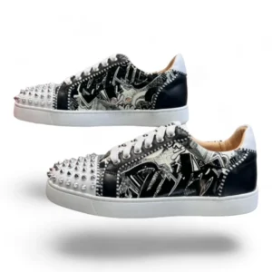 CHRISTIAN LOUBOUTIN vieira 2 graffiti black and white