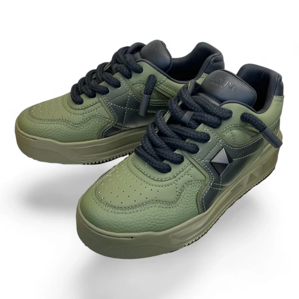 VALENTINO garavani open skate green and black