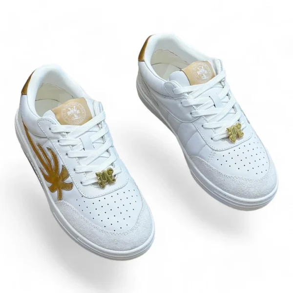 PALM ANGELS palm one white and gold