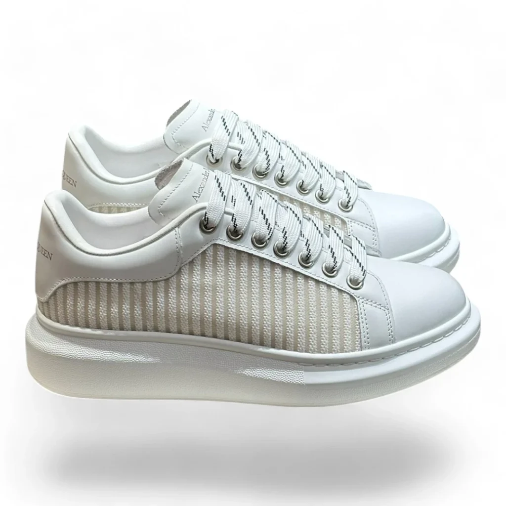 ALEXANDER MCQUEEN oversized sneaker white and beige