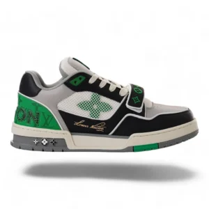 LOUIS VUITTON lv trainer white and green