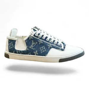 LOUIS VUITTON rivoli sneaker denim and white