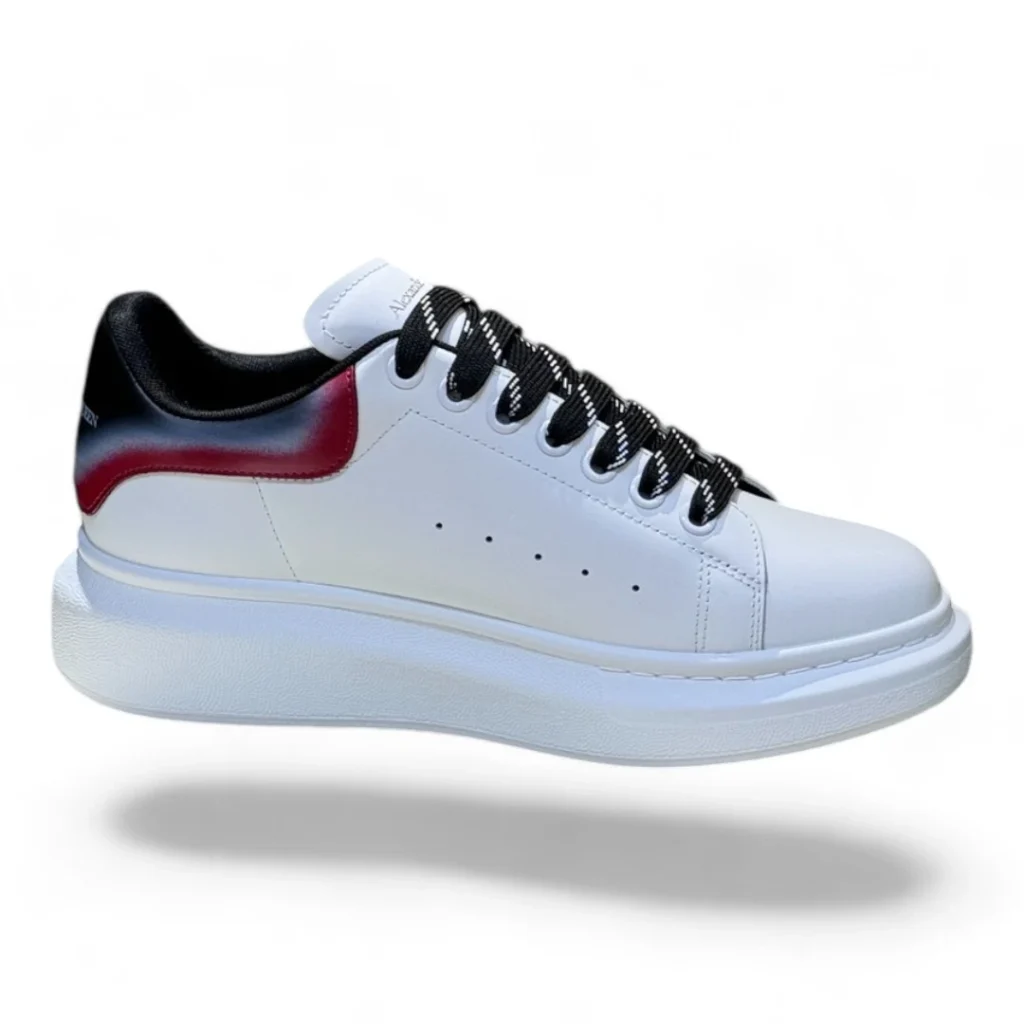 ALEXANDER MCQUEEN oversized sneaker white, black, and red