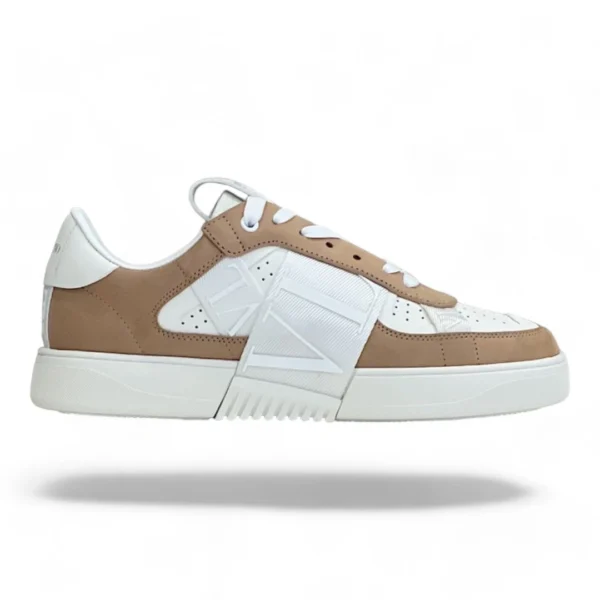VALENTINO garavani vltn low-top beige and white