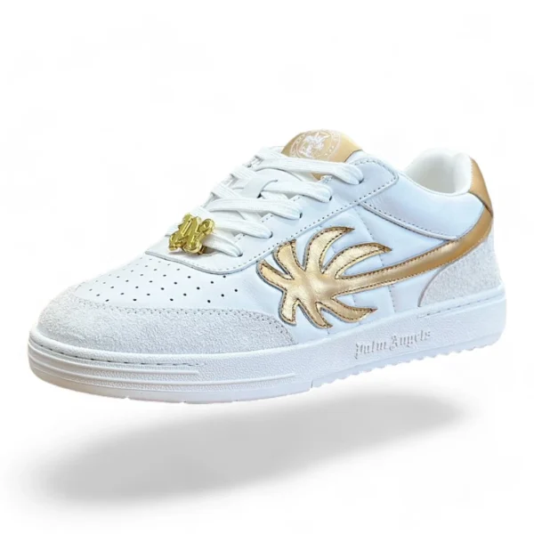 PALM ANGELS palm one white and gold