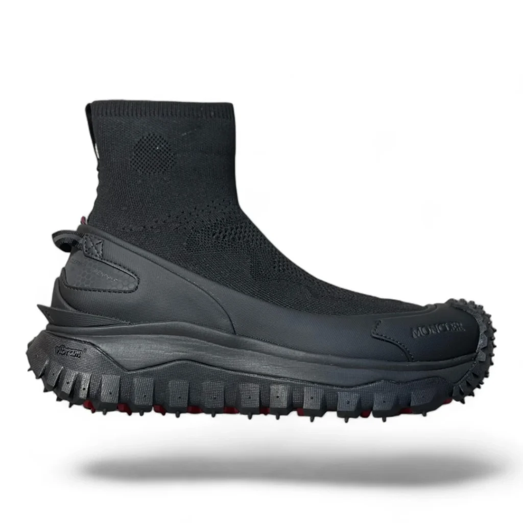 MONCLER trailgrip knit boot all-black