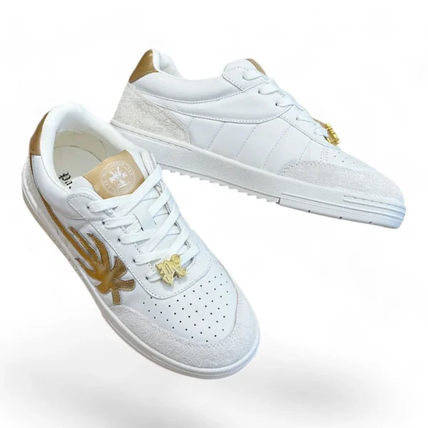 PALM ANGELS palm one white and gold