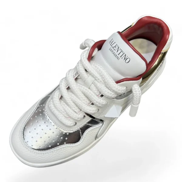 VALENTINO garavani open skate white and silver