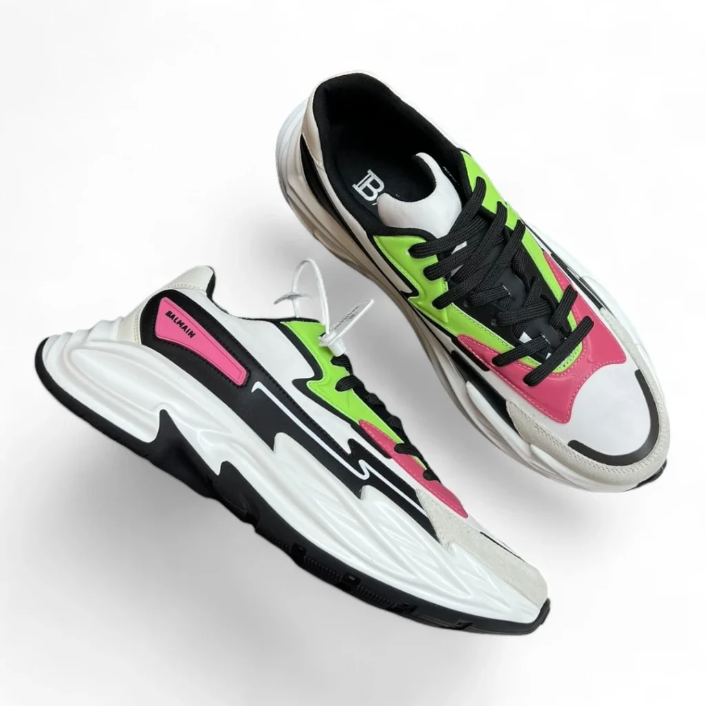 BALMAIN b-bold low-top multicolor