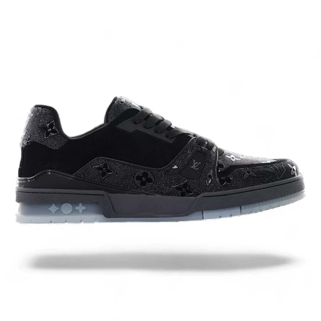 LOUIS VUITTON trainer monogram black and grey