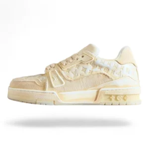 LOUIS VUITTON trainer sneaker all-over monogram beige