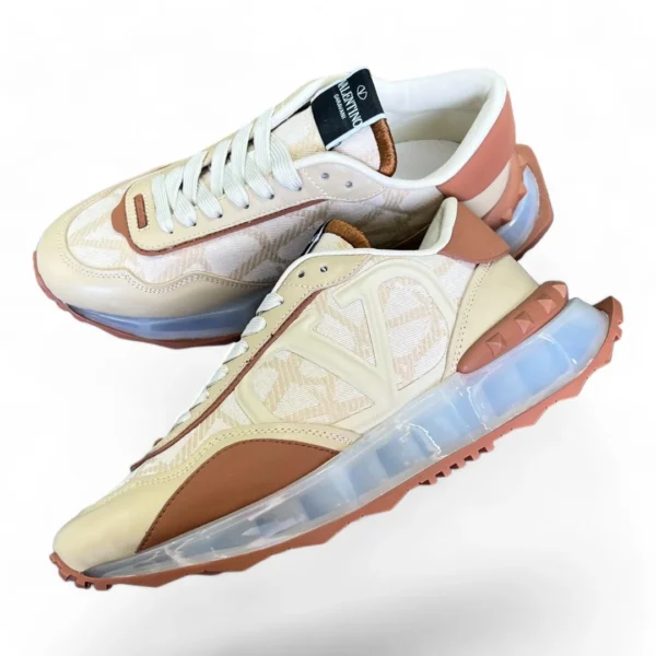 VALENTINO garavani rockrunner plus beige and brown