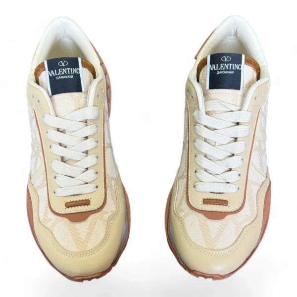 VALENTINO garavani rockrunner plus beige and brown