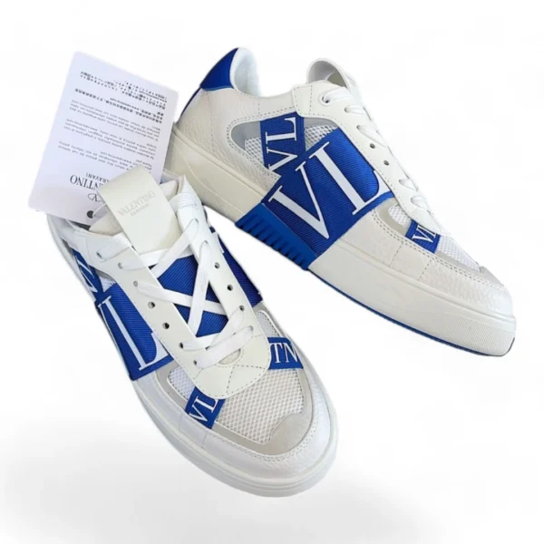 VALENTINO garavani VLTN low-top white and blue