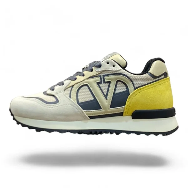 VALENTINO garavani rockrunner beige and yellow