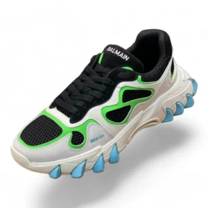 BALMAIN unicorn black, green, white, and blue