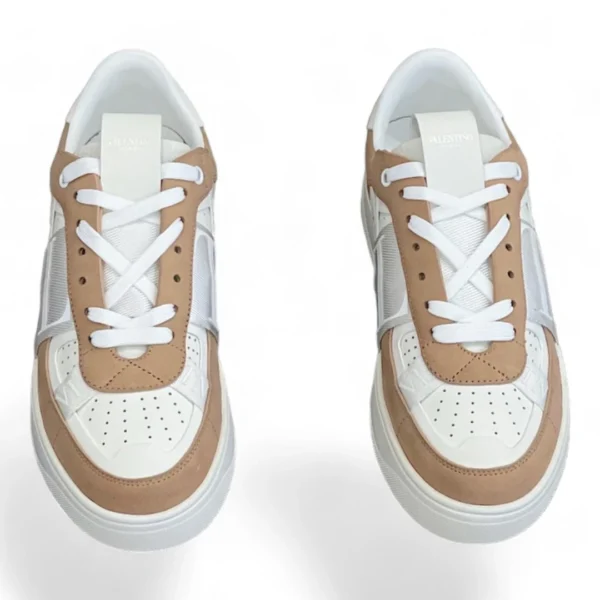 VALENTINO garavani vltn low-top beige and white