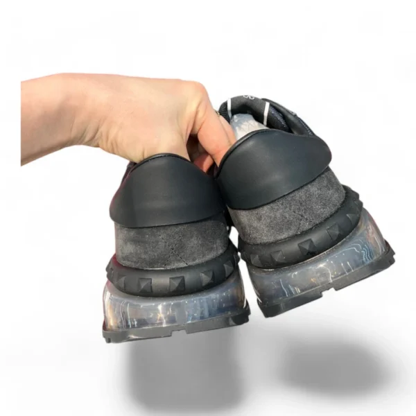 VALENTINO garavani rockrunner plus black and grey