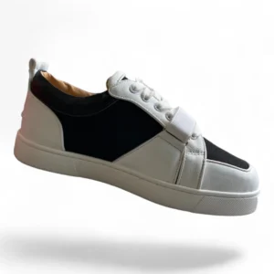 CHRISTIAN LOUBOUTIN william flat black and white