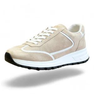 PRADA tech runner beige and white