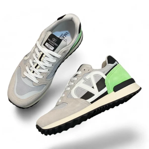 VALENTINO garavani rockrunner white and green