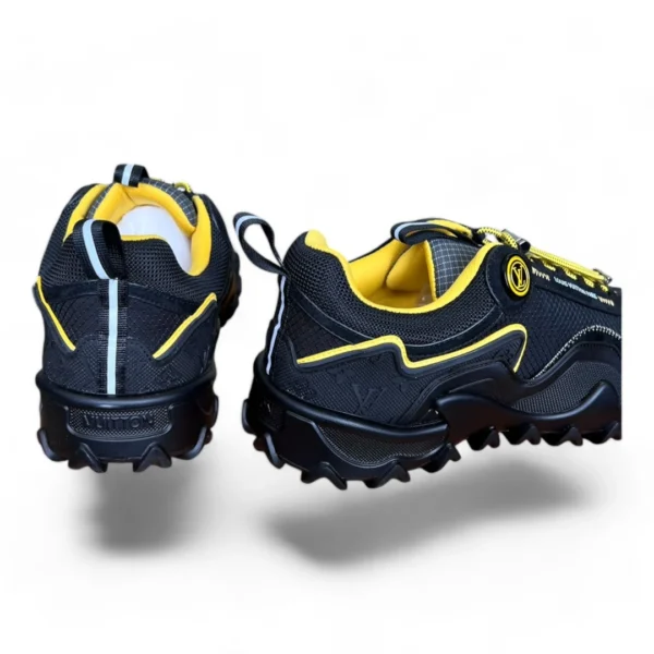 LOUIS VUITTON hike sneaker black and yellow