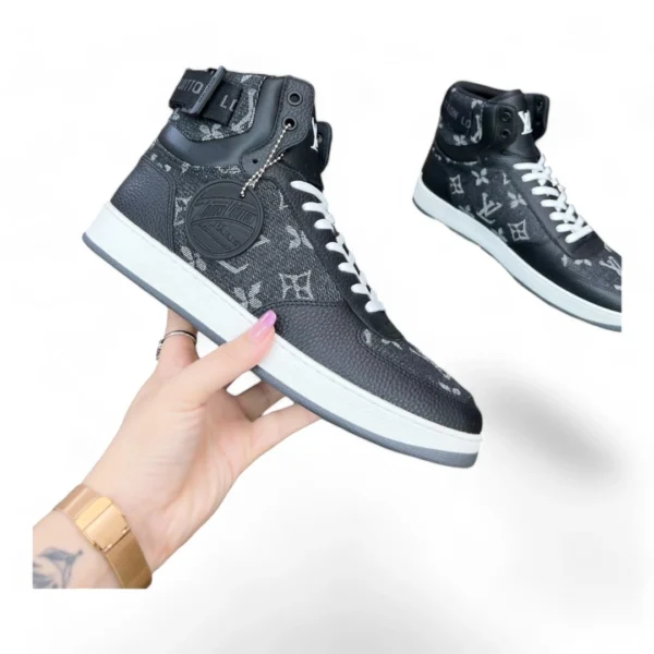LOUIS VUITTON rivals sneaker boot black and grey